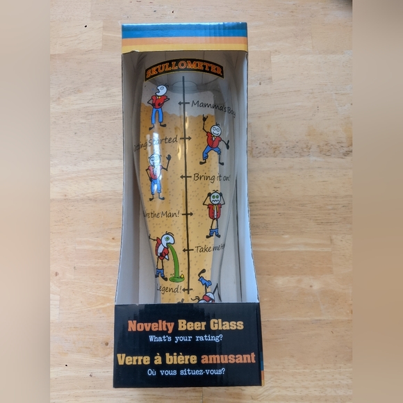 Oversized Novelty Beer Glass Novelty Boozometer Beer - Picture 3 of 10